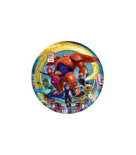 Big Hero 6 - Piatto 20 cm - 8 pezzi