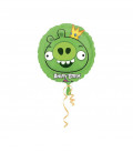 Angry Bird Re Maialino - Pallone Foil - Ø 42 cm