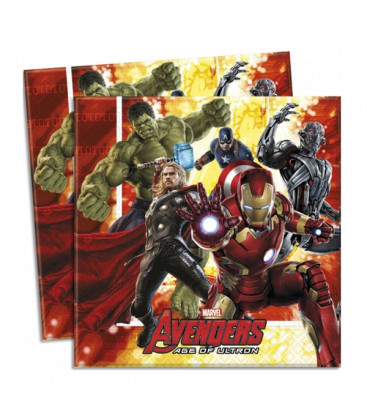 AVENGERS 2 - Tovaglioli 33x33 cm - 20 pezzi