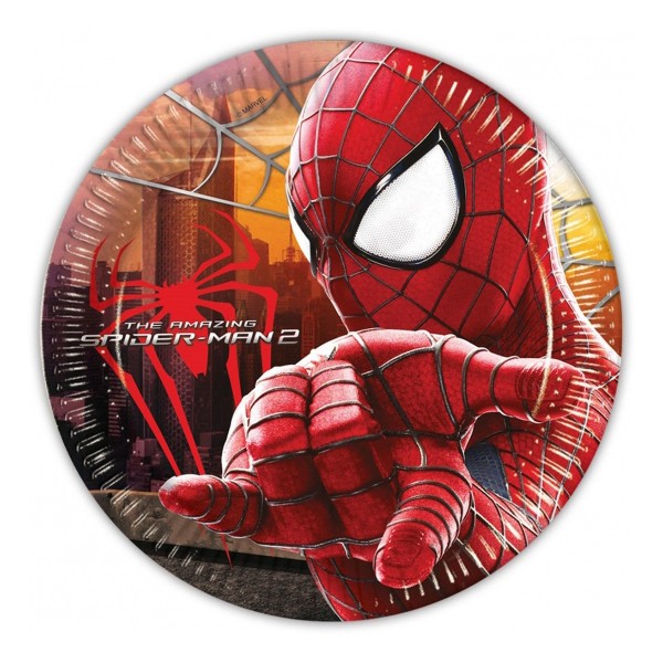 The Amazing Spiderman - Piatti 23 cm - 8 pezzi 