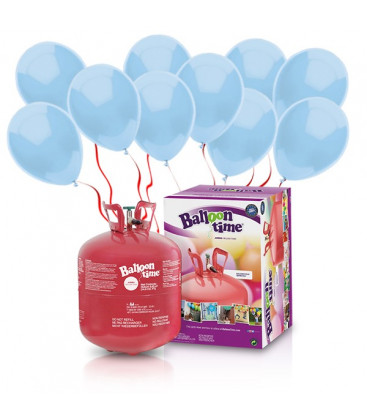 Kit Elio LARGE + 50 palloncini azzurri - Ø 23 cm