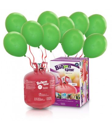 Kit Elio LARGE + 50 palloncini verdi - Ø 23 cm