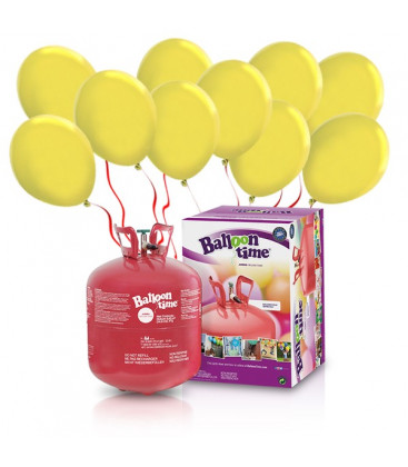 Kit Elio LARGE + 50 palloncini gialli - Ø 23 cm