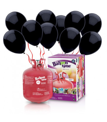 Kit Elio LARGE + 50 palloncini neri - Ø 23 cm