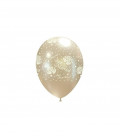 Kit Elio SMALL + 8 palloncini metal perla "Just Married" - Ø 27 cm