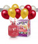 Kit Elio LARGE + 30 palloncini metallizzati assortiti - Ø 27 cm