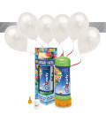 Kit Elio MEDIUM + 16 palloncini metallizzati bianchi - Ø 27 cm