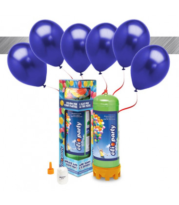 Kit Elio MEDIUM + 16 palloncini metallizzati blu - Ø 27 cm