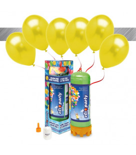 Kit Elio MEDIUM + 16 palloncini metallizzati gialli - Ø 27 cm