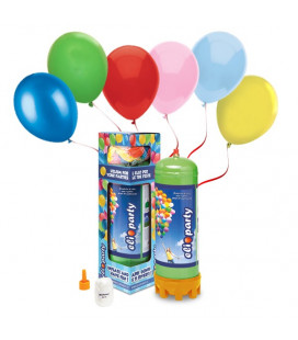 Kit Elio MEDIUM + 30 palloncini assortiti biodegradabili - Ø 23 cm