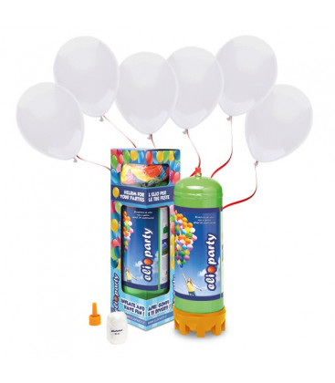 Kit Elio MEDIUM + 30 palloncini bianchi - Ø 23 cm