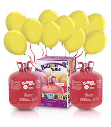 Kit Elio X-LARGE + 100 palloncini gialli - Ø 23 cm