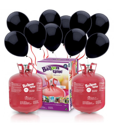 Kit Elio X-LARGE + 100 palloncini neri - Ø 23 cm 