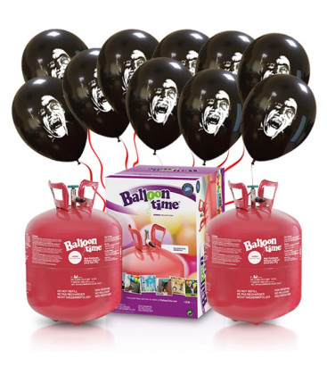 Kit Elio X-LARGE + 60 palloncini Dracula - Ø 27 cm