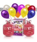 Kit Elio X-LARGE + 60 palloncini metallizzati assortiti - Ø 27 cm