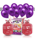 Kit Elio X-LARGE + 60 palloncini metallizzati viola - Ø 27 cm