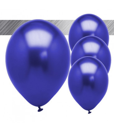Palloncini Blu Metallizzati - Ø 27 cm - 25 pezzi