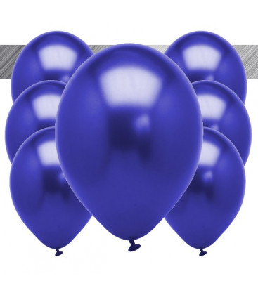 Palloncini Blu Metallizzati - Ø 27 cm - 50 pezzi