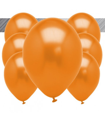 Palloncini Arancione Metallizzati - Ø 27 cm - 50 pezzi