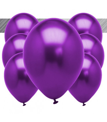 Palloncini Viola Metallizzati - Ø 27 cm - 100 pezzi 