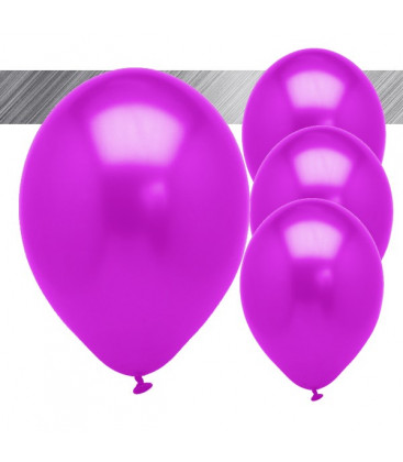 Palloncini Fucsia Metallizzati - Ø 27 cm - 25 pezzi