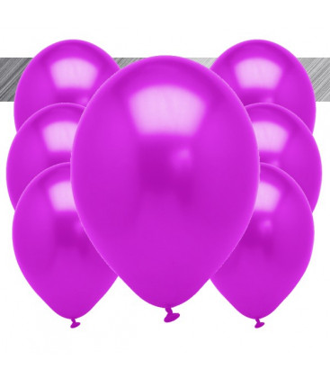 Palloncini Fucsia Metallizzati - Ø 27 cm - 100 pezzi 