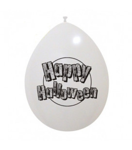 Palloncini bianchi Halloween ragnatele - Ø 26 cm - 50 pezzi