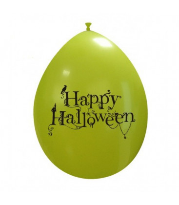 Palloncini verdi Halloween cimitero - Ø 26 cm - 100 pezzi 