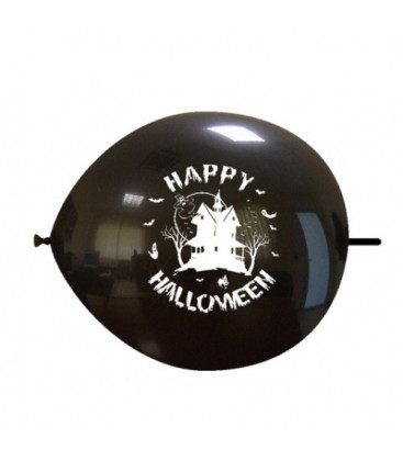 Palloncini link Halloween casa - Ø 32 cm - 50 pezzi