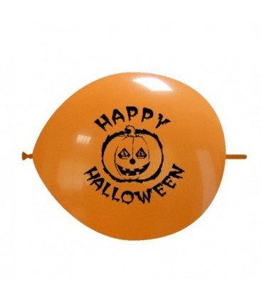 Palloncini link Halloween zucca - Ø 32 cm - 50 pezzi