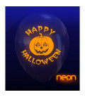 Palloncini neon Halloween zucca - Ø 30 cm - 100 pezzi