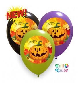 Palloncini color Halloween zucca - Ø 30 cm - 100 pezzi