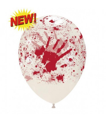 Palloncini Halloween sangue - Ø 30 cm - 50 pezzi