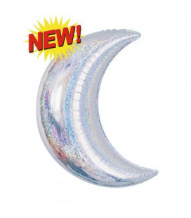 Pallone luna mylar "scegli il tuo colore" - Ø 89 cm