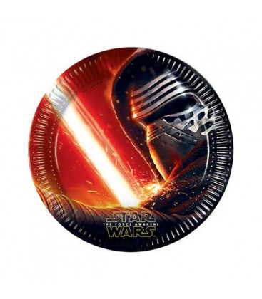 Star Wars - Il Risveglio della Forza - Kylo Ren - Piatti 23 cm - 8 pezzi