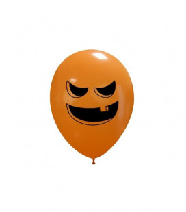 Palloncini Halloween Zucca cattiva - Ø 27 cm - 50 pezzi