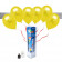 Kit Metallizzato SMALL + 8 palloncini metallizzati gialli - Ø 27 cm