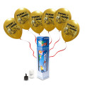 Kit Elio SMALL + 8 palloncini oro "Buon Anno" - Ø 27 cm