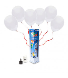 Kit Elio SMALL + 10 palloncini bianchi - Ø 23 cm