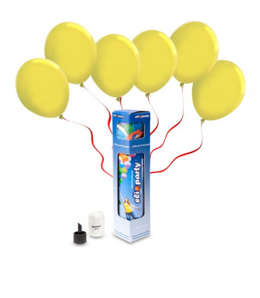 Kit Elio SMALL + 10 palloncini gialli - Ø 23 cm