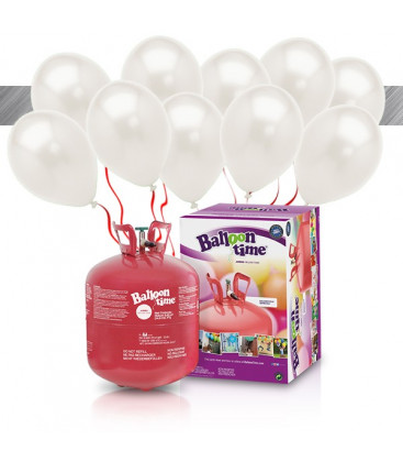 Kit Elio LARGE + 30 palloncini metallizzati arancioni - Ø 27 cm