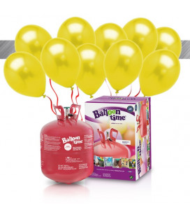 Kit Elio LARGE + 30 palloncini metallizzati gialli - Ø 27 cm