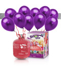 Kit Elio LARGE + 30 palloncini metallizzati viola - Ø 27 cm