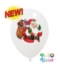 Palloncini Babbo Natale Full Color - Ø 30 cm - 100 pezzi