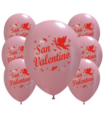 Palloncini rosa San Valentino - Ø 30cm - 100 pezzi