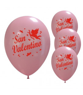 Palloncini rosa San Valentino - Ø 30cm - 50 pezzi