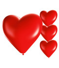 Palloncini cuore rossi - Ø 25cm - 50 Pezzi