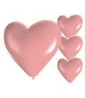 Palloncini cuore rosa - Ø 25cm - 50 Pezzi