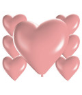 Palloncini cuore rosa - Ø 25cm - 100 Pezzi