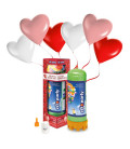 Kit Elio MEDIUM + 16 palloncini assortiti cuore biodegradabili - Ø 25 cm